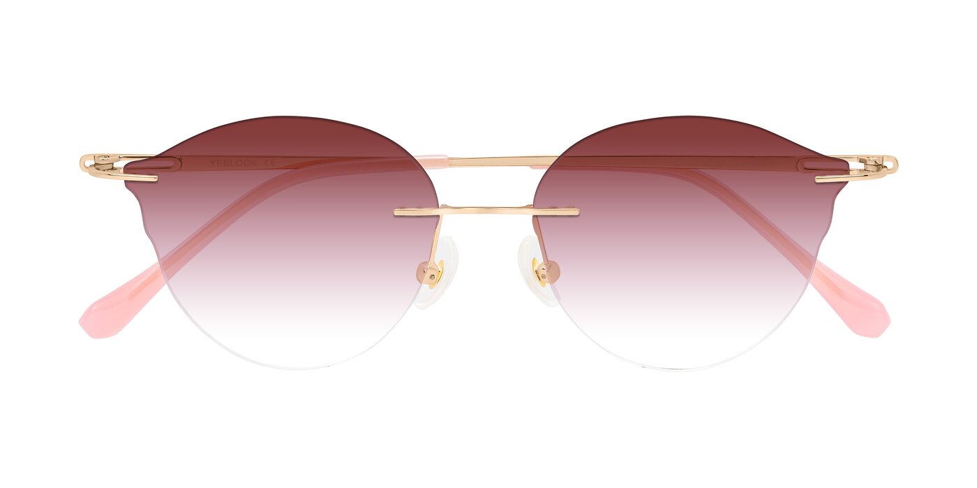 Barlow - Rose Gold/Pink Gradient Sunglasses