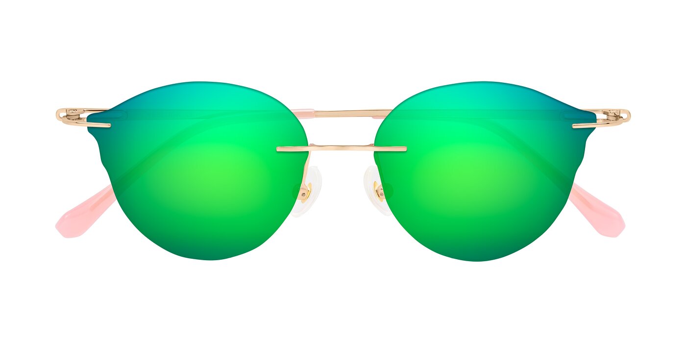 Barlow - Rose Gold/Pink Flash Mirrored Sunglasses