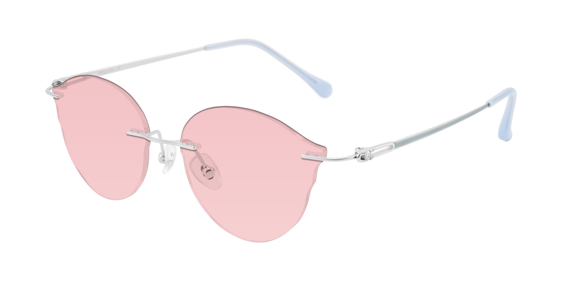 Angle of Barlow in Silver/Blue/Green with Light Garnet Tinted Lenses