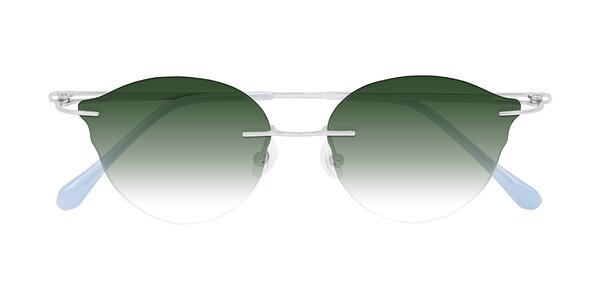 Front of Barlow in Silver/Blue/Green