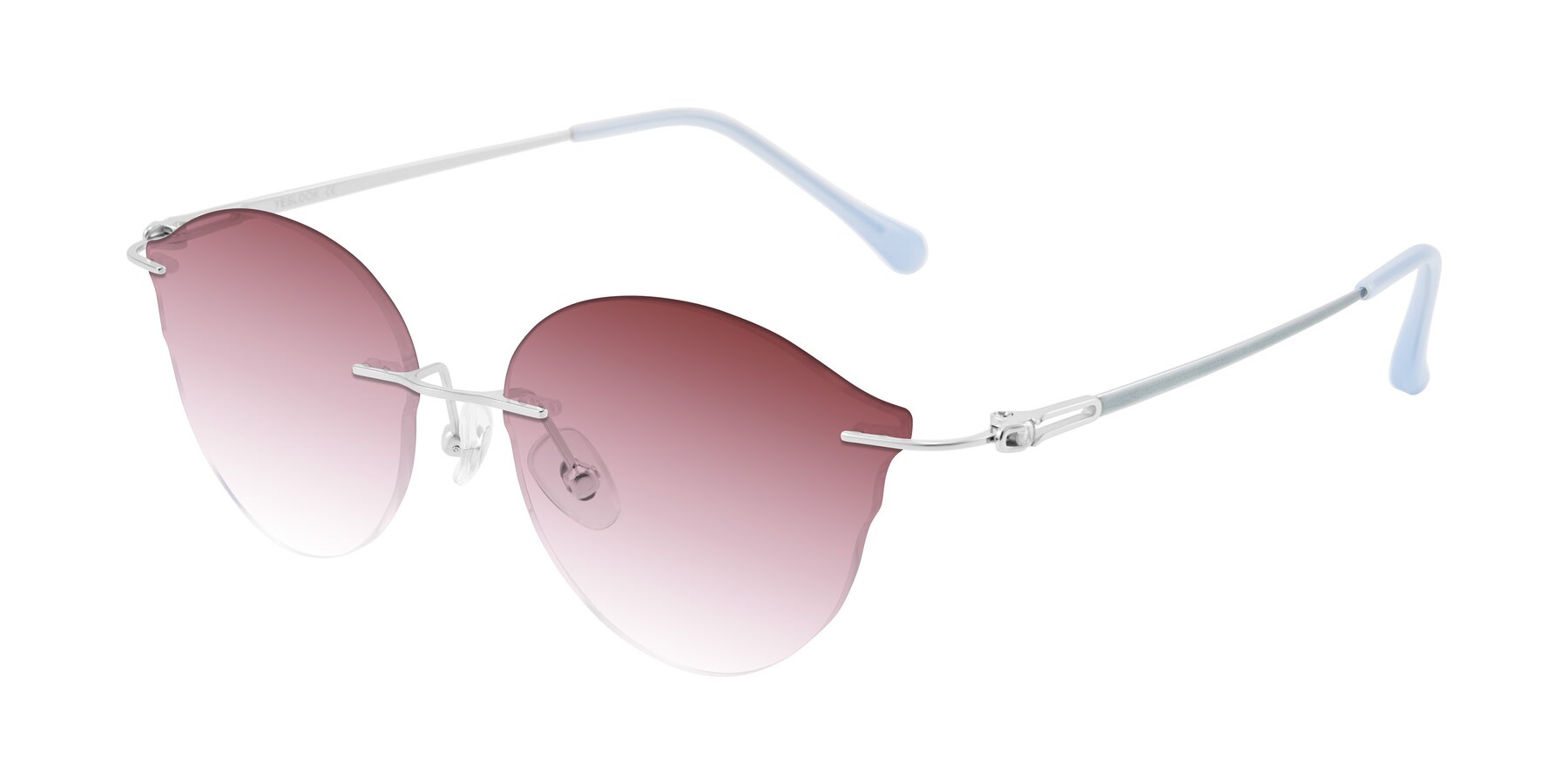 Angle of Barlow in Silver/Blue/Green with Garnet Gradient Lenses