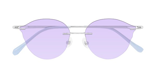 Front of Barlow in Silver/Blue/Purple