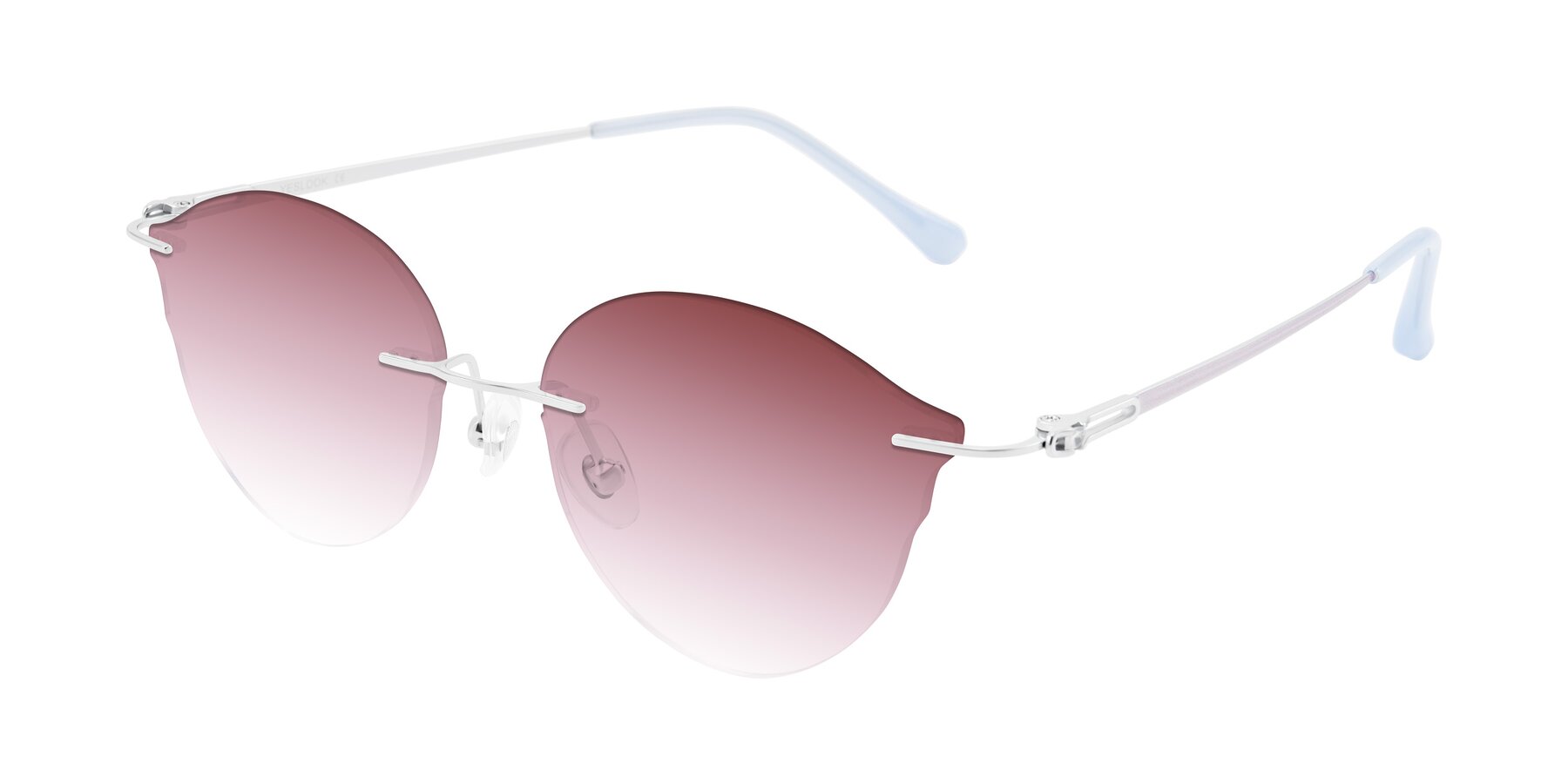 Angle of Barlow in Silver/Blue/Purple with Garnet Gradient Lenses