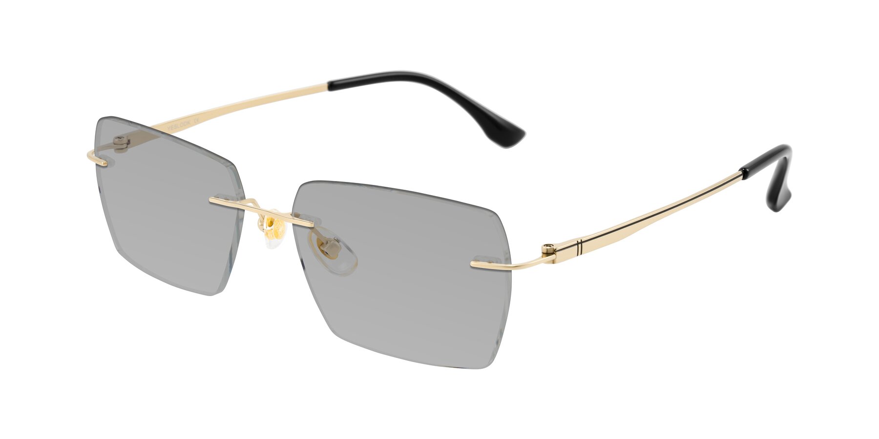 Angle of Tranquil in Gold with Light Gray Tinted Lenses