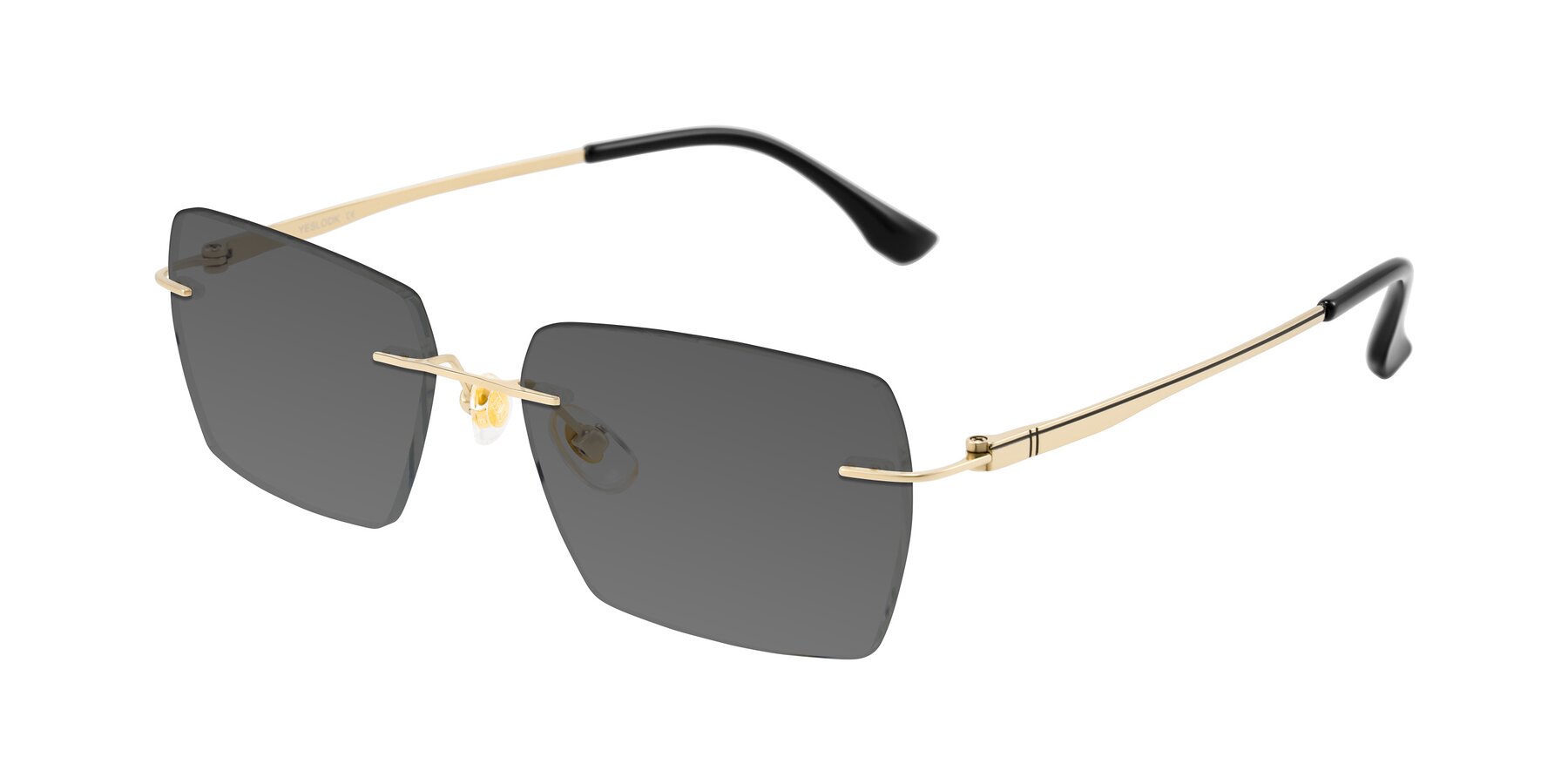 Angle of Tranquil in Gold with Medium Gray Tinted Lenses