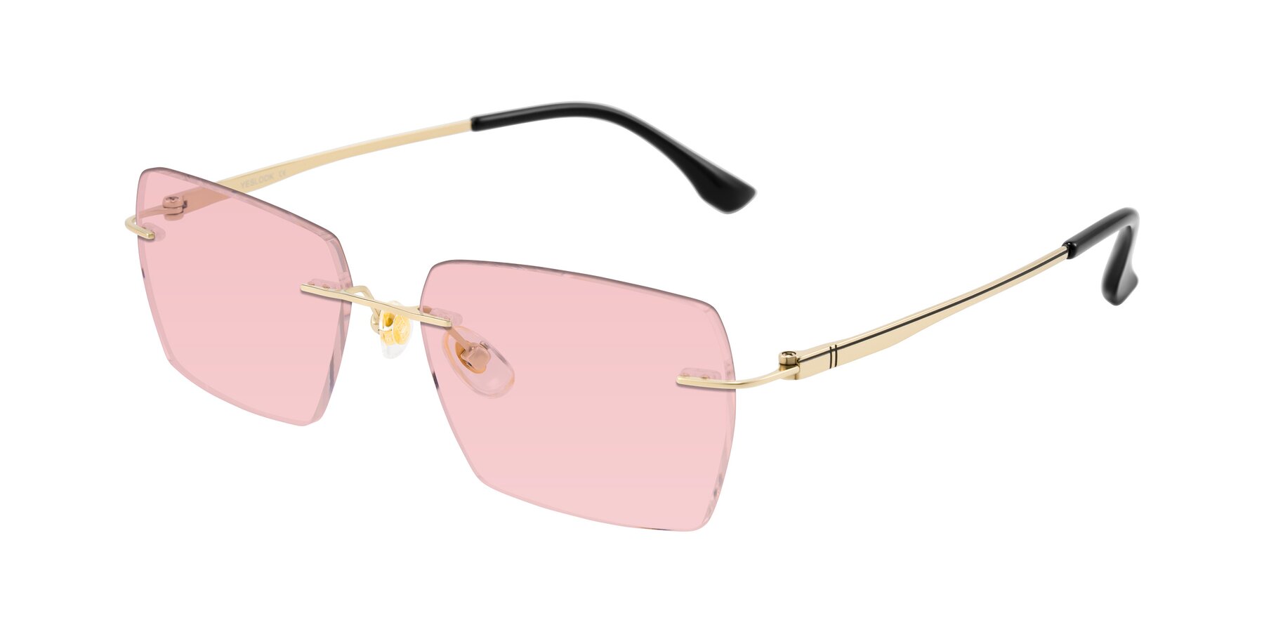 Angle of Tranquil in Gold with Light Garnet Tinted Lenses