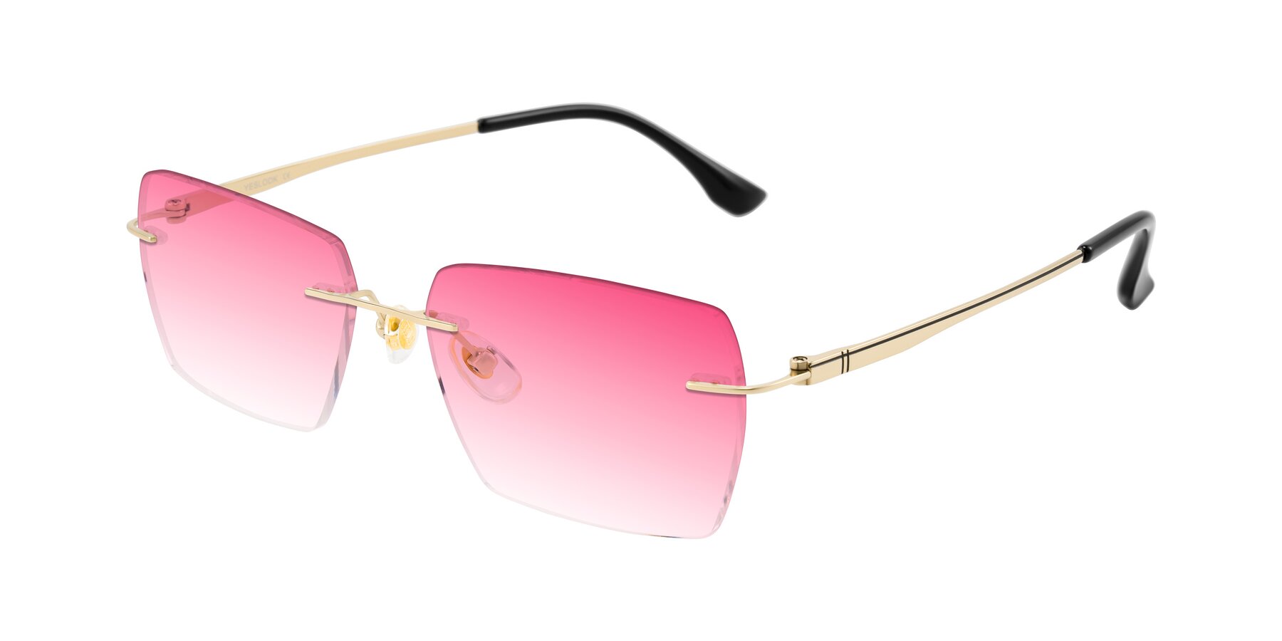 Angle of Tranquil in Gold with Pink Gradient Lenses
