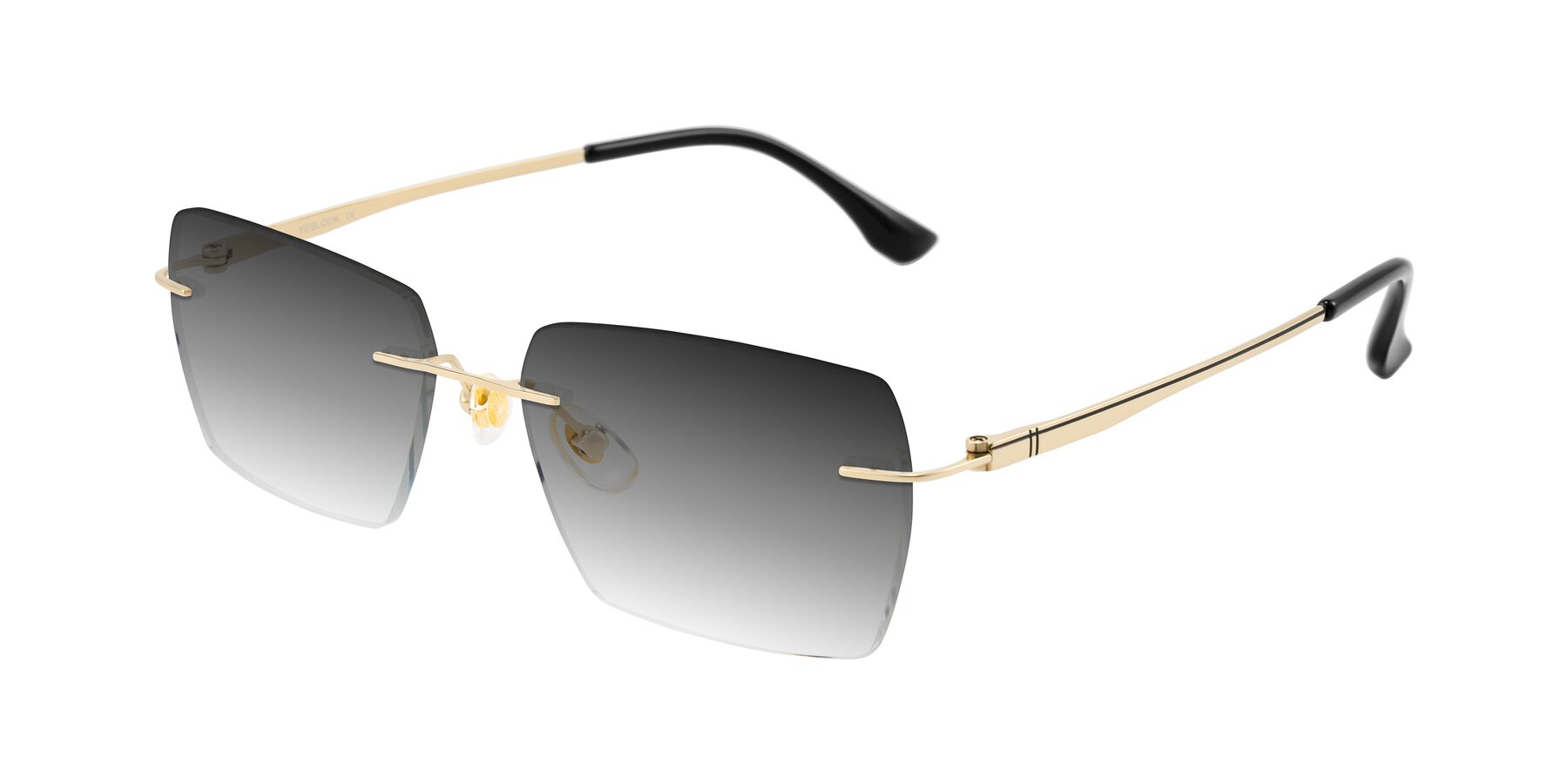 Angle of Tranquil in Gold with Gray Gradient Lenses