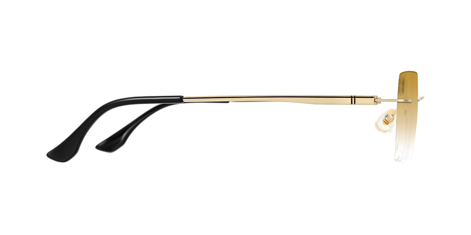 Side of Tranquil in Gold with Champagne Gradient Lenses