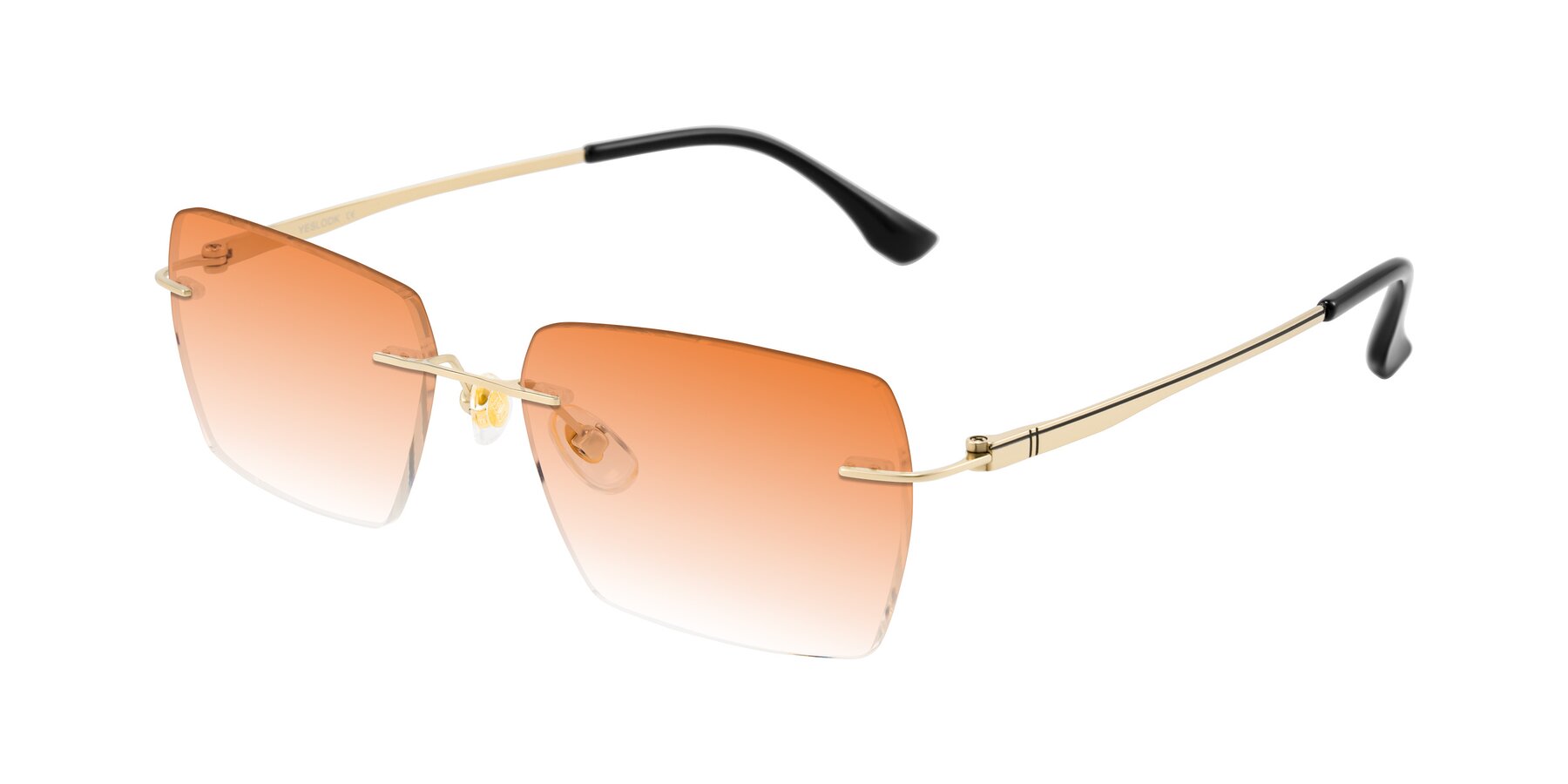 Angle of Tranquil in Gold with Orange Gradient Lenses