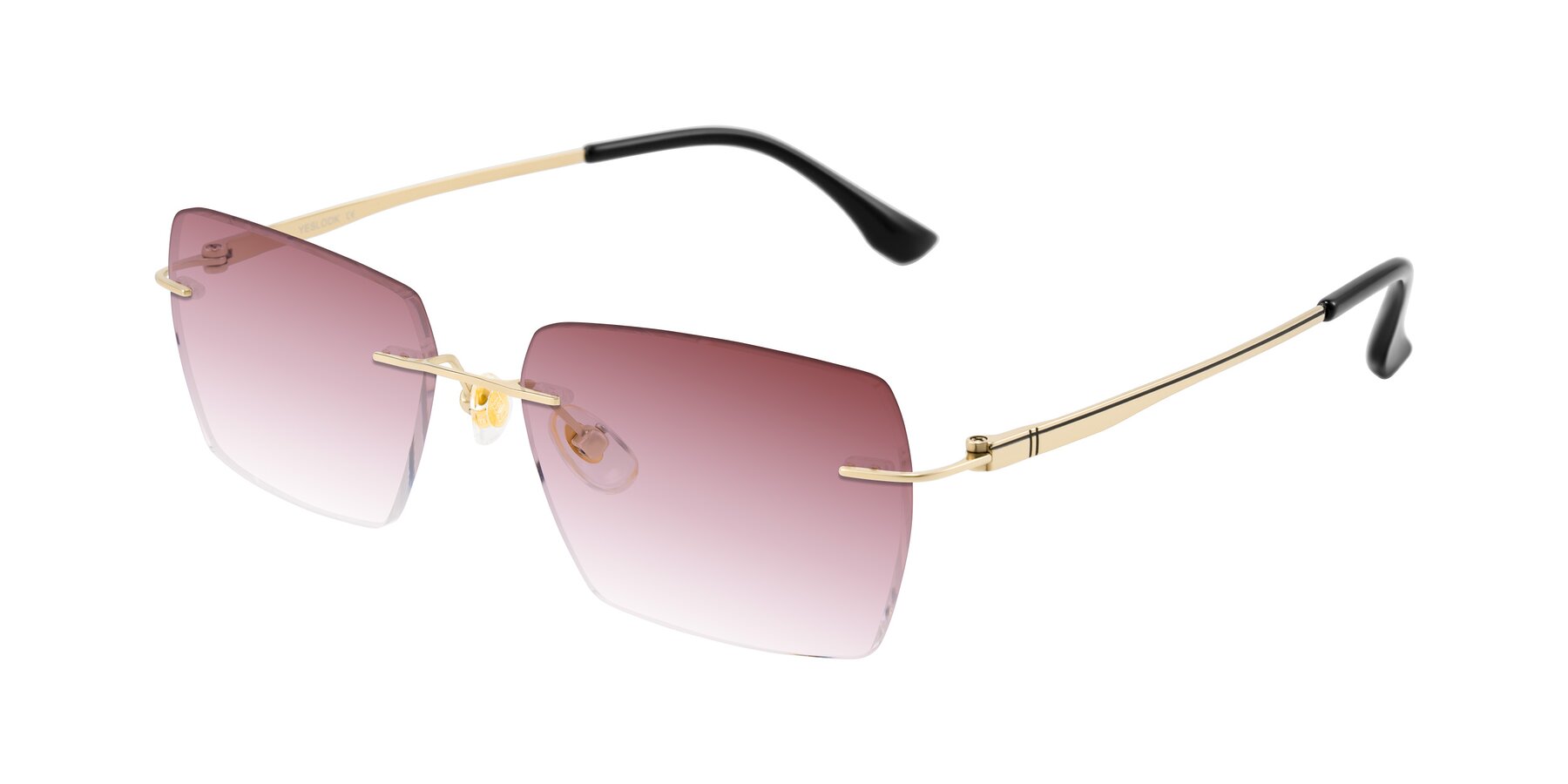 Angle of Tranquil in Gold with Garnet Gradient Lenses