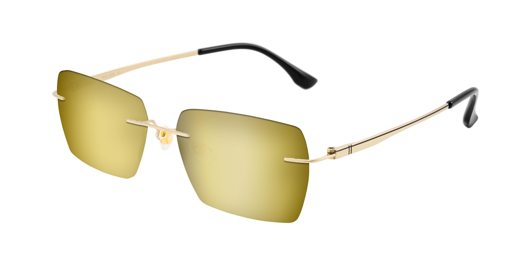 Angle of Tranquil in Gold with Gold Mirrored Lenses