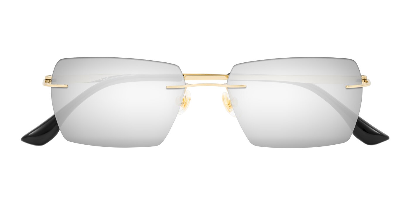 Tranquil - Gold Flash Mirrored Sunglasses