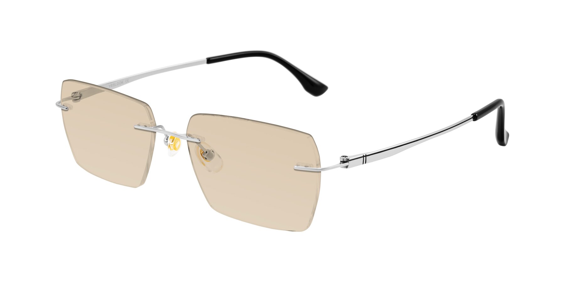 Angle of Tranquil in Silver with Light Brown Tinted Lenses