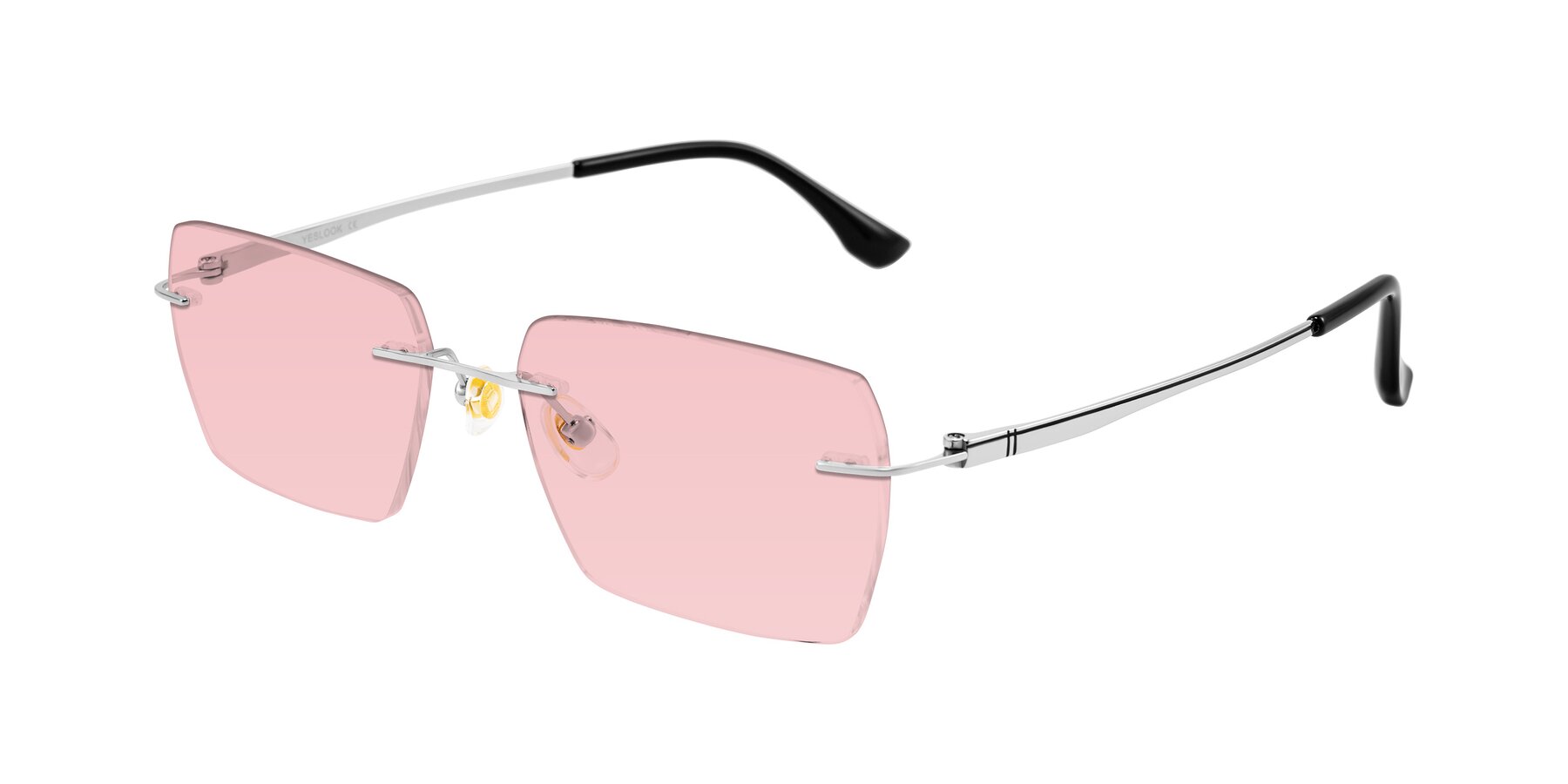 Angle of Tranquil in Silver with Light Garnet Tinted Lenses