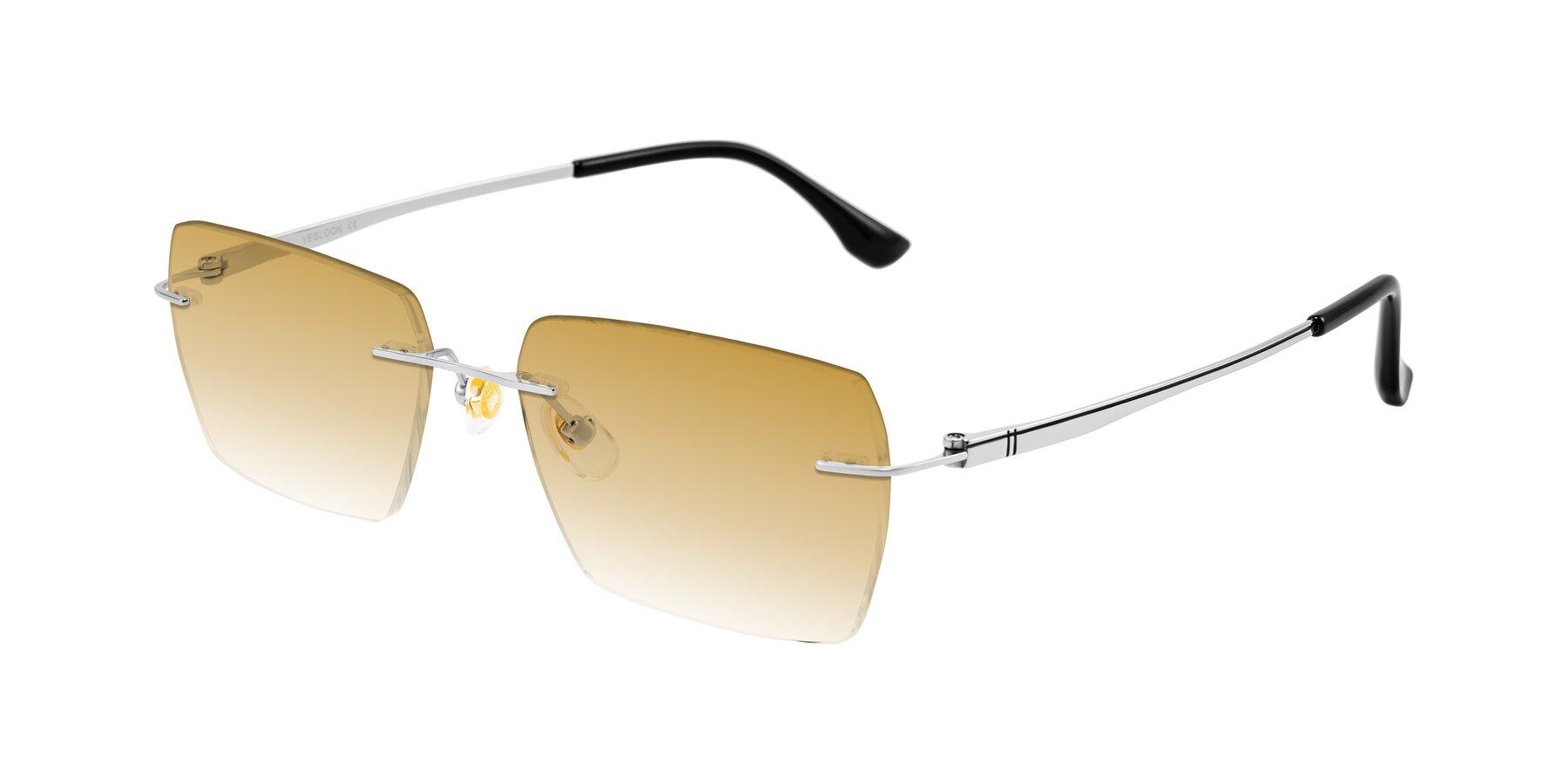 Angle of Tranquil in Silver with Champagne Gradient Lenses
