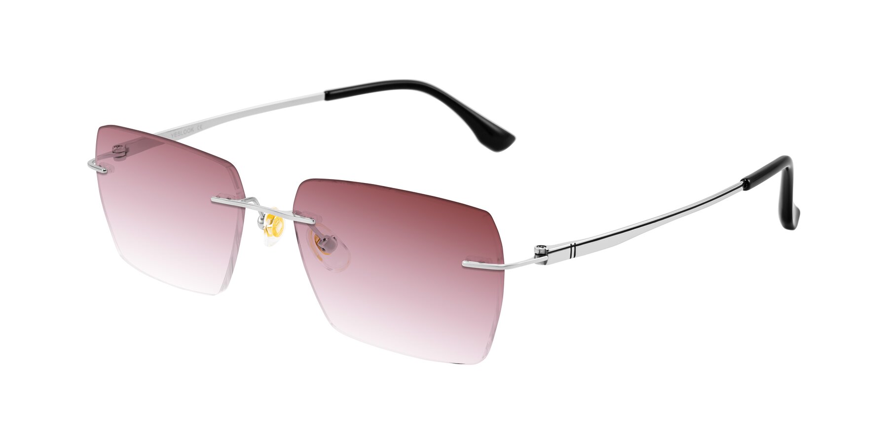 Angle of Tranquil in Silver with Garnet Gradient Lenses