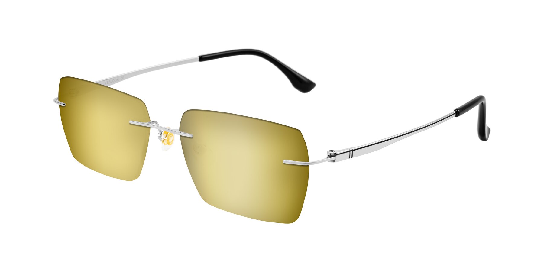 Angle of Tranquil in Silver with Gold Mirrored Lenses