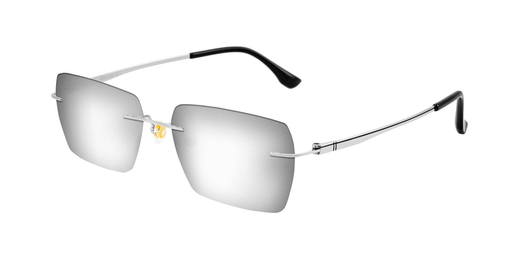 Angle of Tranquil in Silver with Silver Mirrored Lenses
