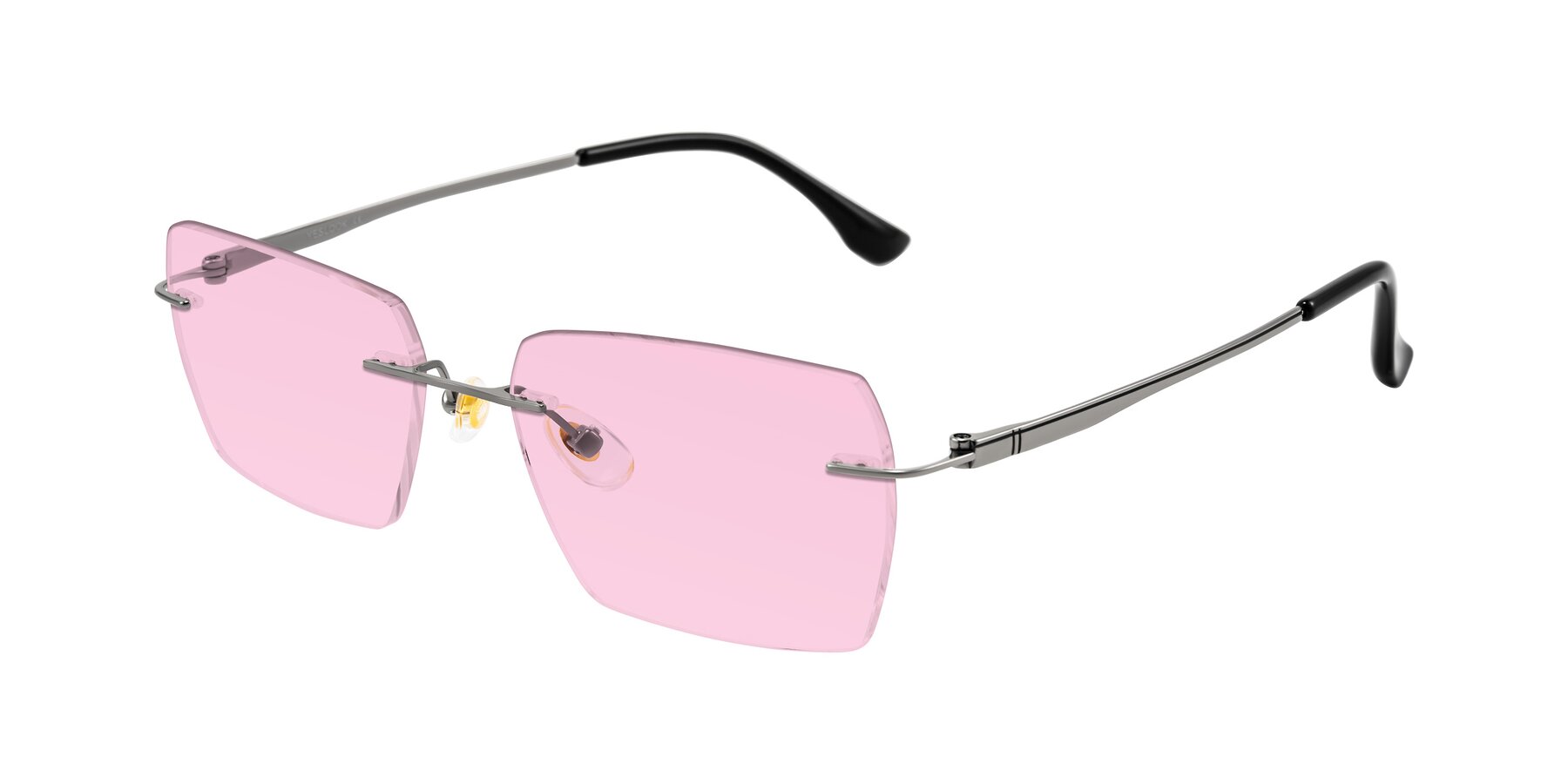 Angle of Tranquil in Gunmetal with Light Pink Tinted Lenses