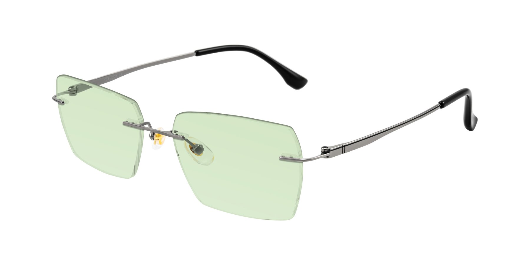 Angle of Tranquil in Gunmetal with Light Green Tinted Lenses