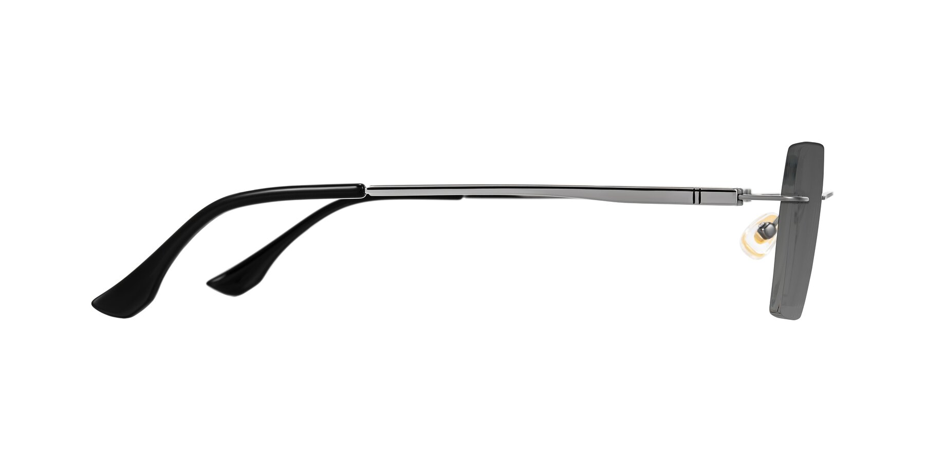 Side of Tranquil in Gunmetal with Medium Gray Tinted Lenses