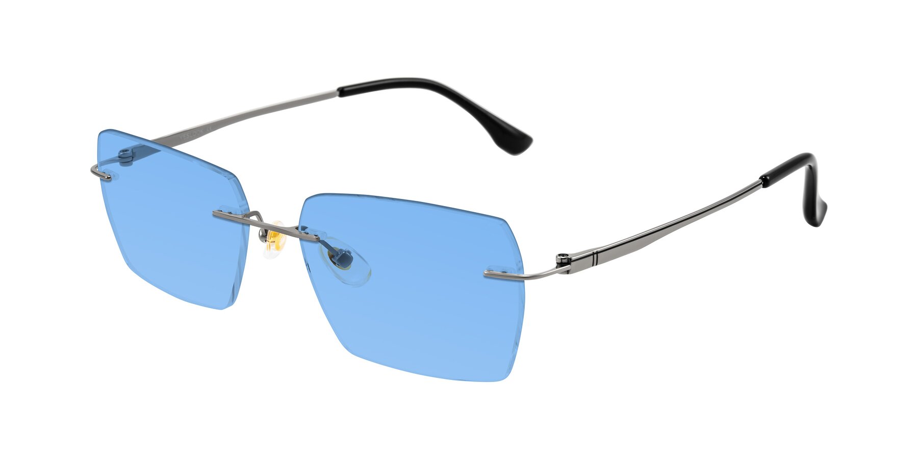 Angle of Tranquil in Gunmetal with Medium Blue Tinted Lenses