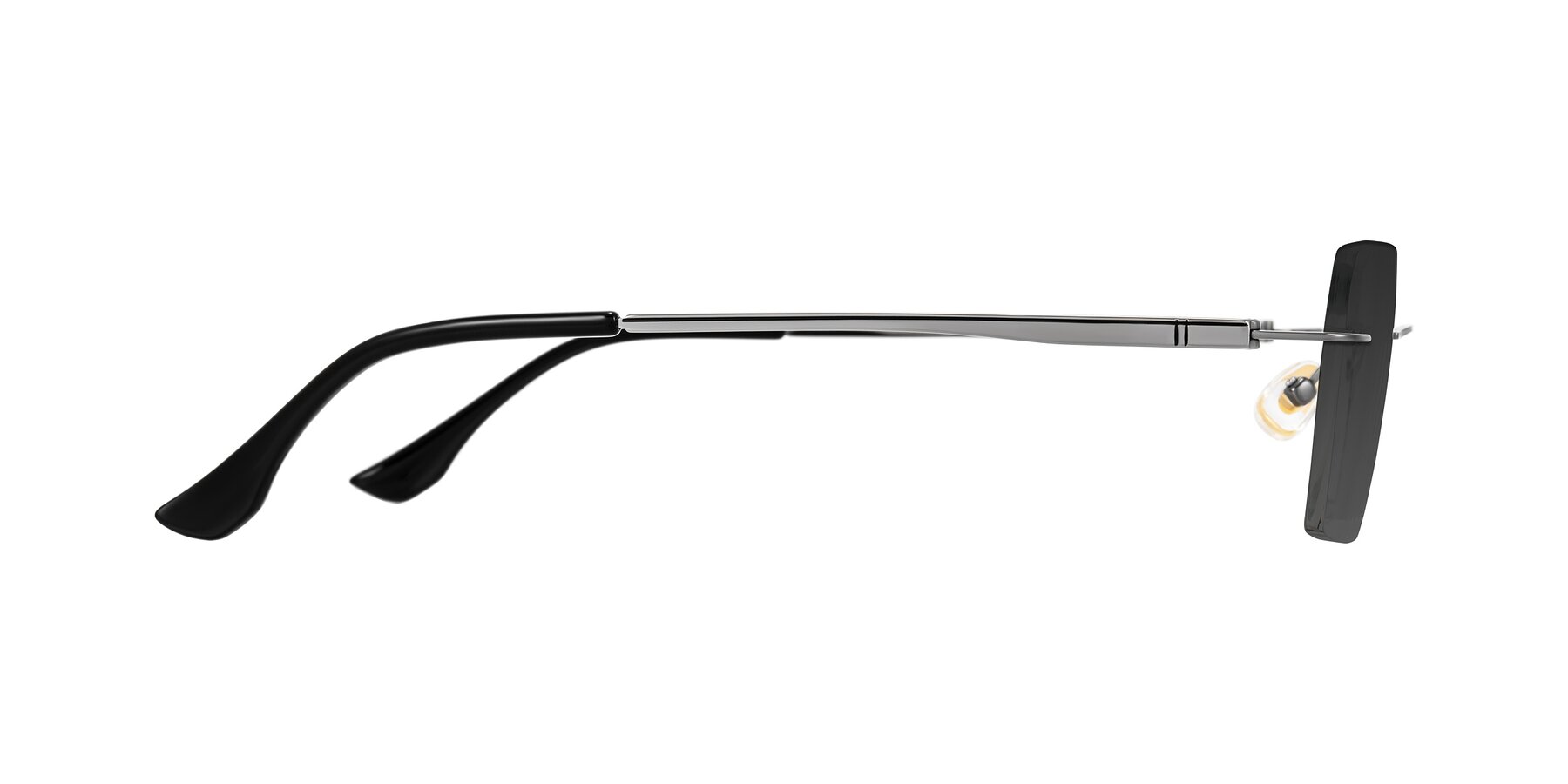 Side of Tranquil in Gunmetal with Gray Tinted Lenses