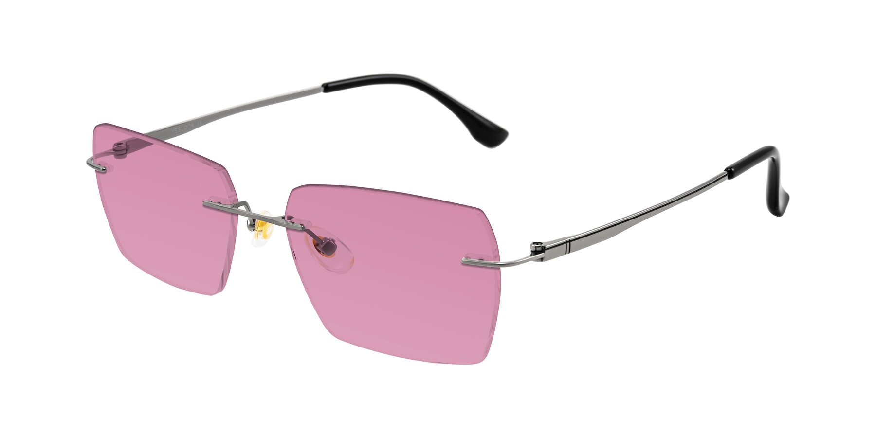 Angle of Tranquil in Gunmetal with Medium Wine Tinted Lenses
