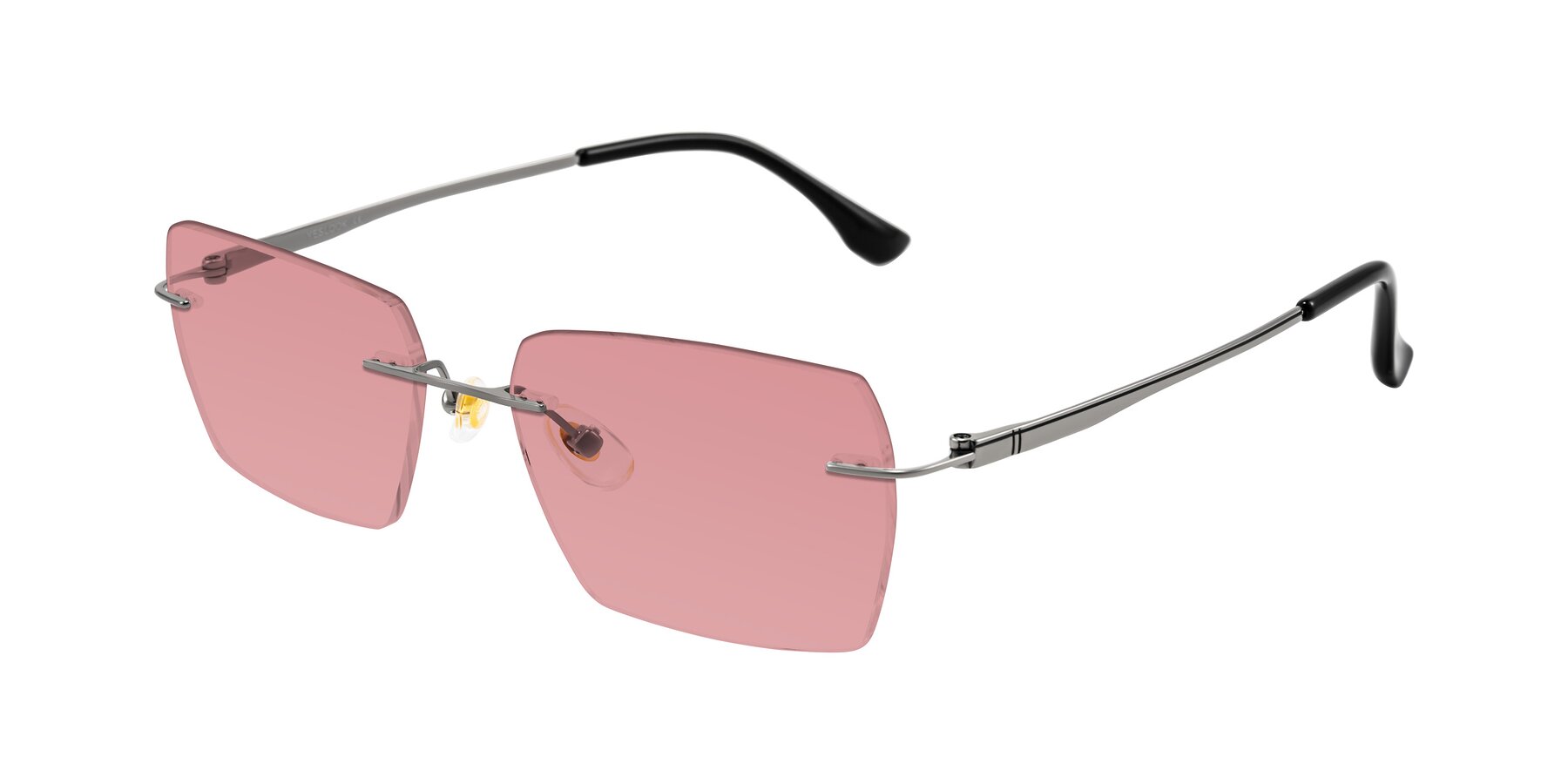 Angle of Tranquil in Gunmetal with Medium Garnet Tinted Lenses