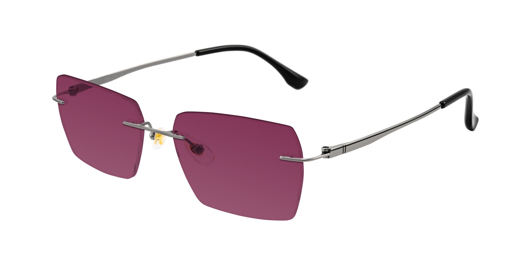 Angle of Tranquil in Gunmetal with Wine Tinted Lenses