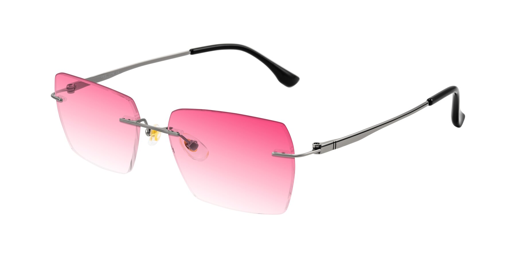 Angle of Tranquil in Gunmetal with Pink Gradient Lenses