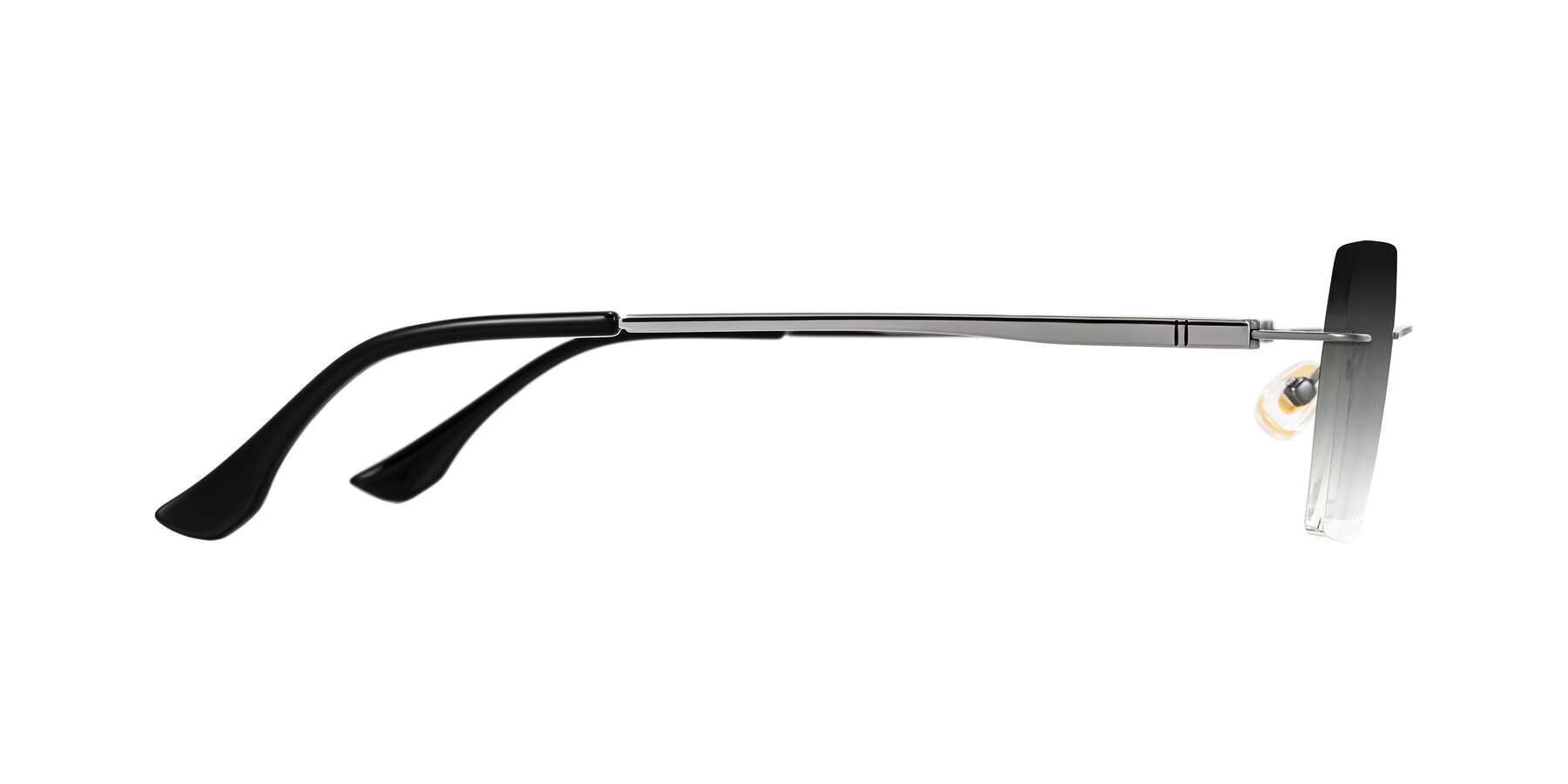 Side of Tranquil in Gunmetal with Gray Gradient Lenses