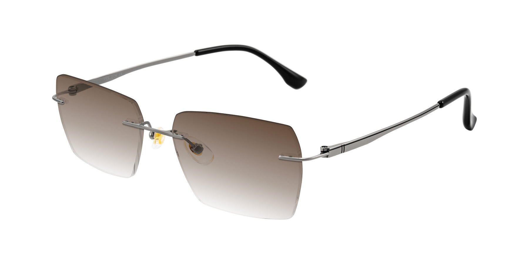 Angle of Tranquil in Gunmetal with Brown Gradient Lenses