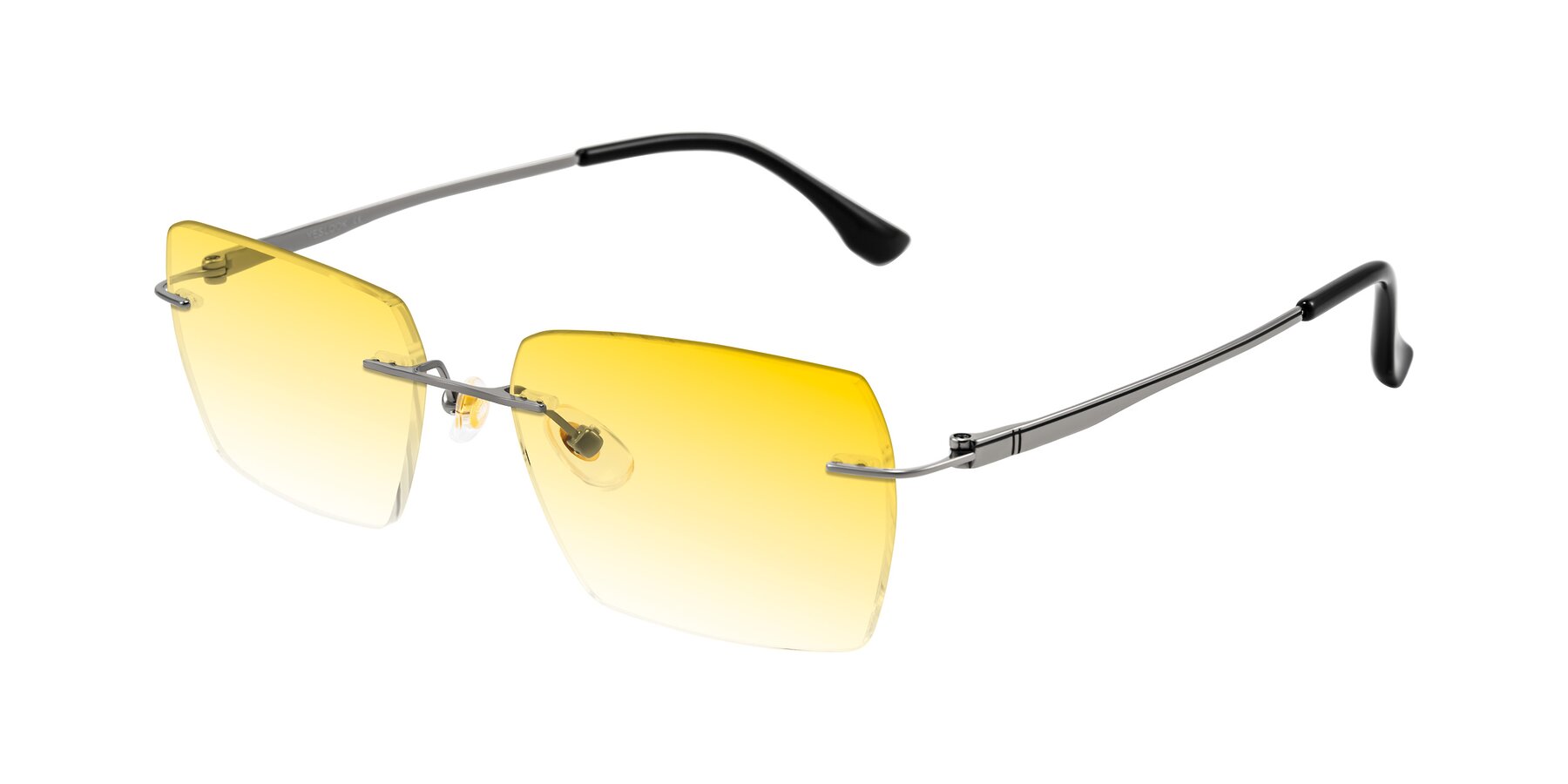 Angle of Tranquil in Gunmetal with Yellow Gradient Lenses
