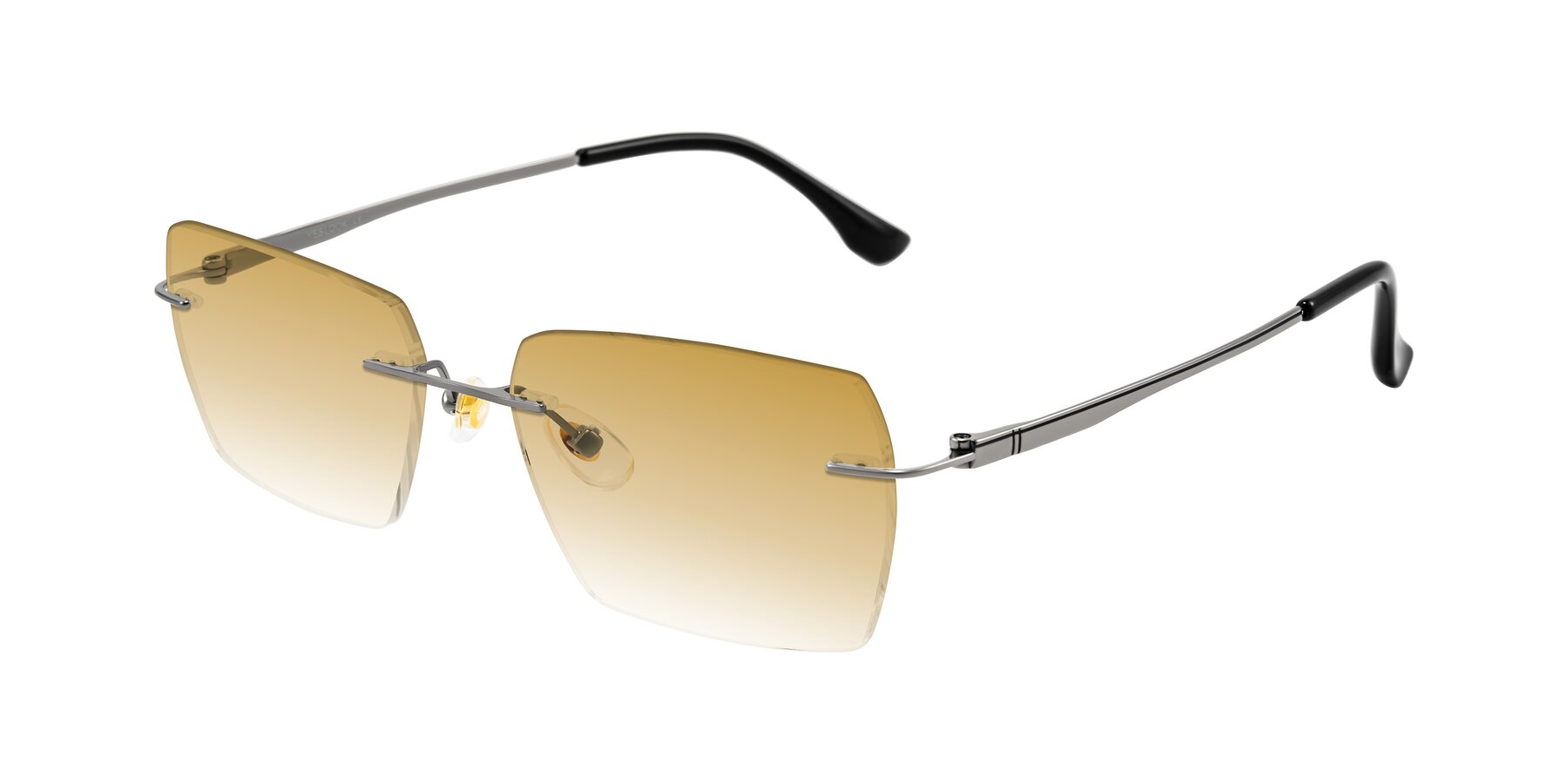 Angle of Tranquil in Gunmetal with Champagne Gradient Lenses