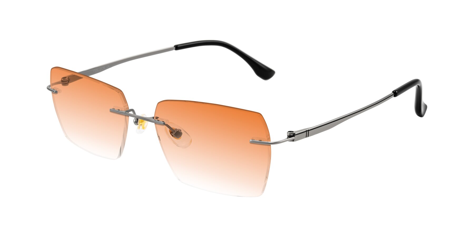 Angle of Tranquil in Gunmetal with Orange Gradient Lenses