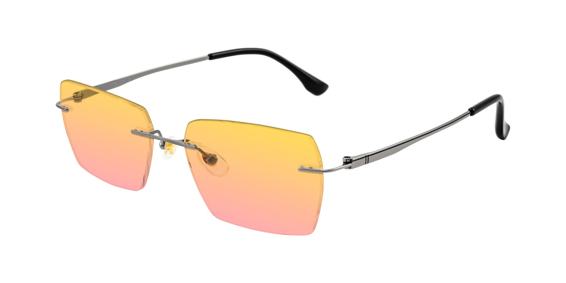 Angle of Tranquil in Gunmetal with Yellow / Pink Gradient Lenses