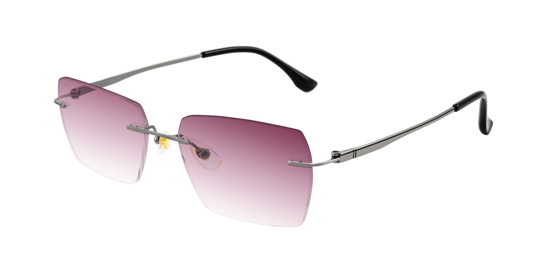 Angle of Tranquil in Gunmetal with Wine Gradient Lenses