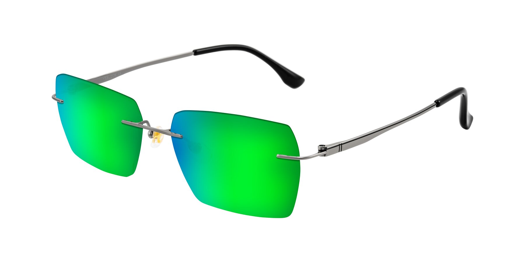 Angle of Tranquil in Gunmetal with Green Mirrored Lenses