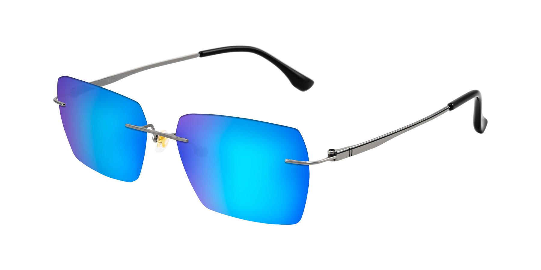 Angle of Tranquil in Gunmetal with Blue Mirrored Lenses