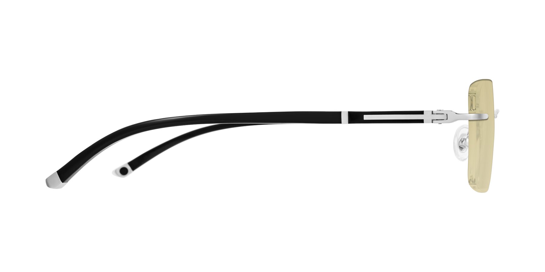 Side of Mist in Sliver/Black with Light Champagne Tinted Lenses