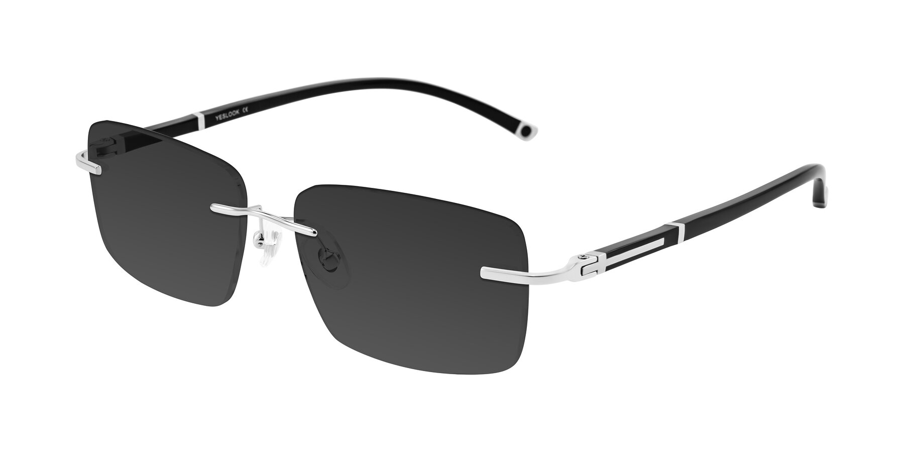 Angle of Mist in Sliver/Black with Gray Tinted Lenses