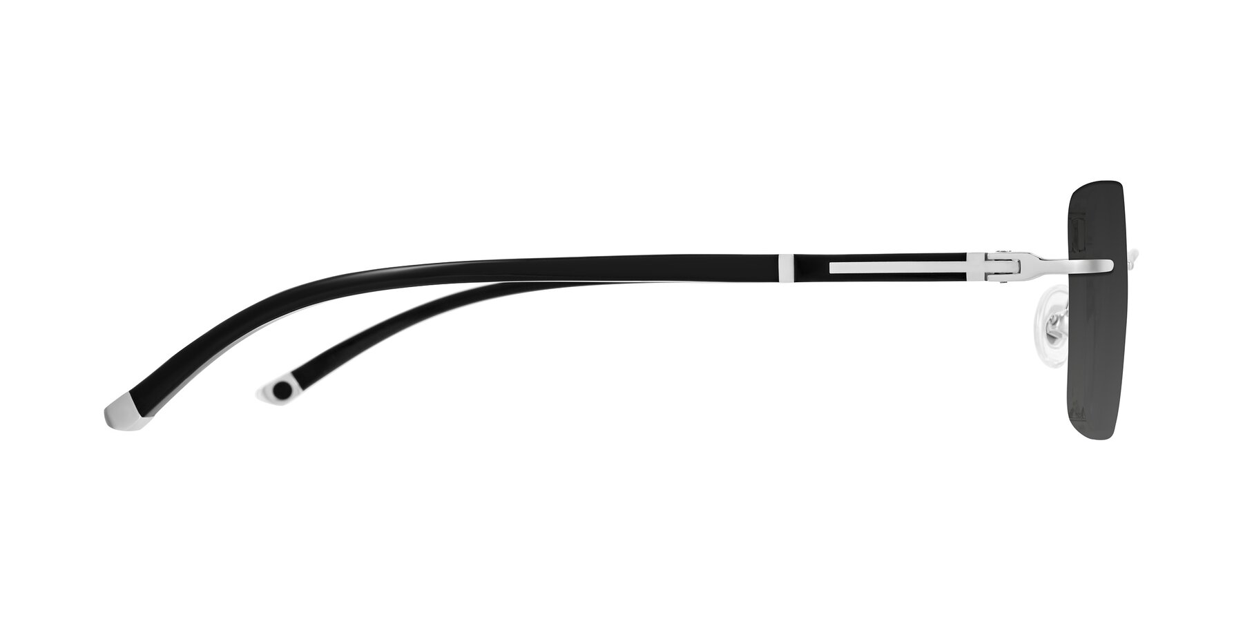 Side of Mist in Sliver/Black with Gray Tinted Lenses