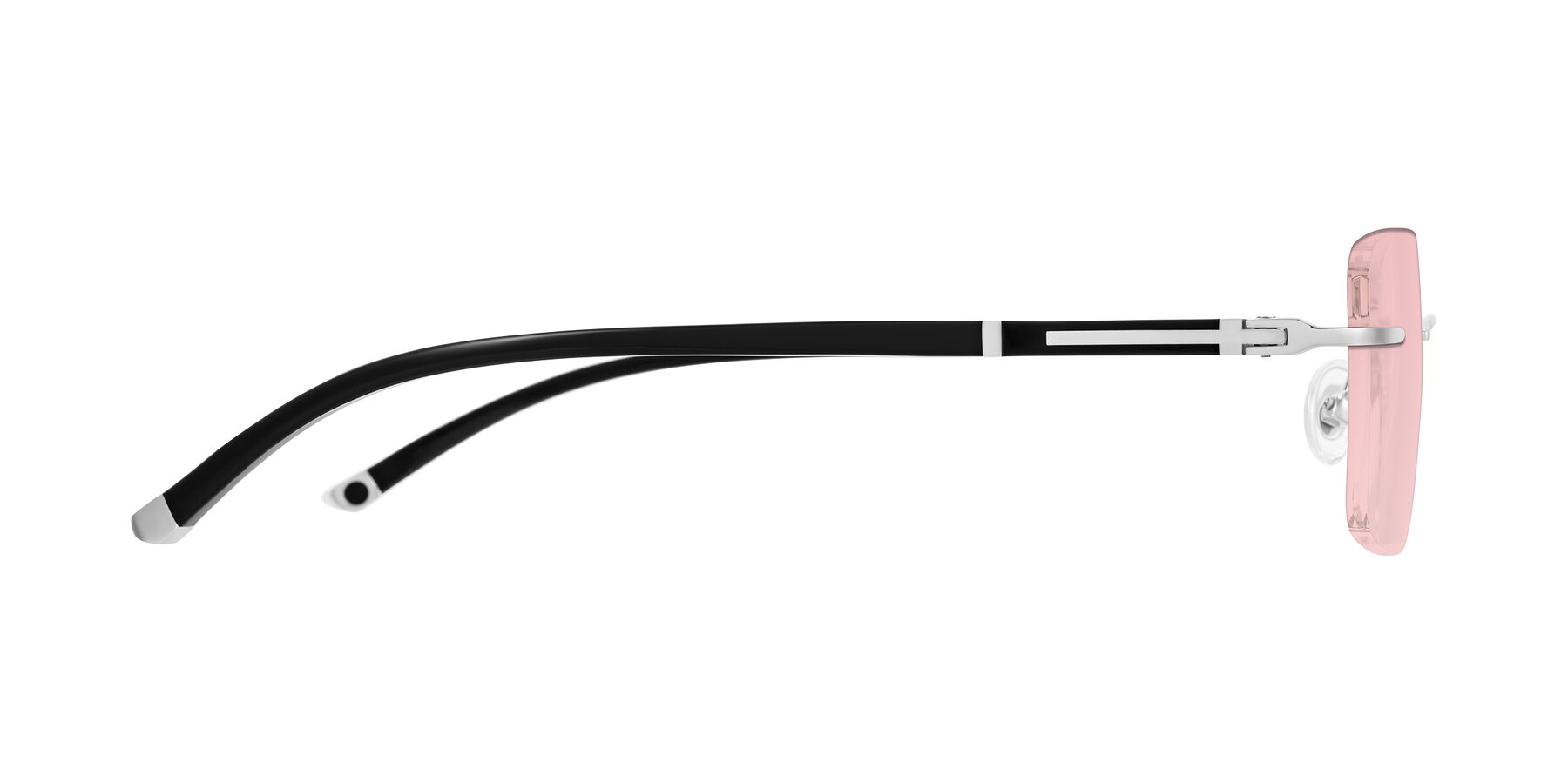 Side of Mist in Sliver/Black with Light Garnet Tinted Lenses