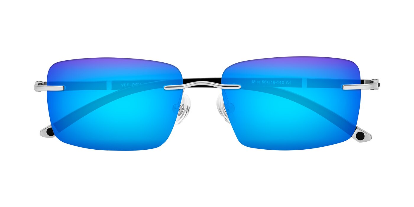 Mist - Sliver/Black Flash Mirrored Sunglasses