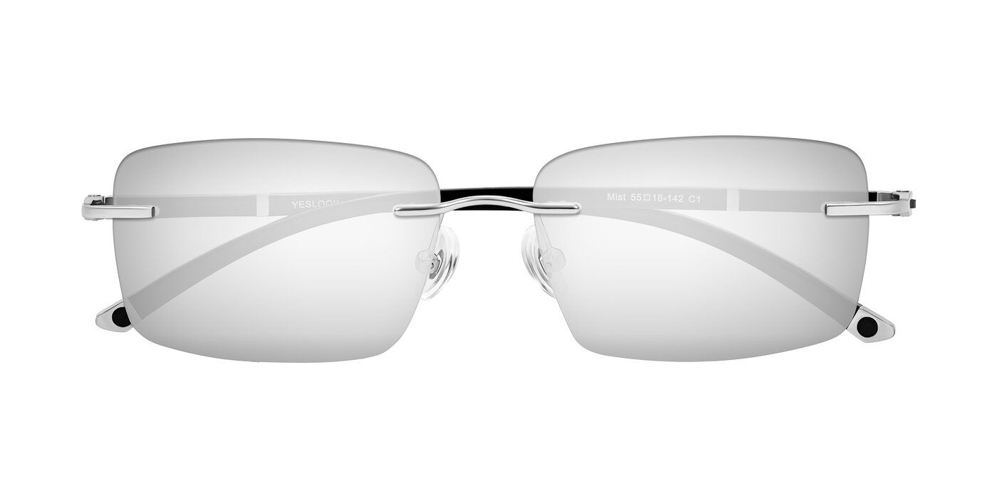 Mist - Sliver/Black Flash Mirrored Sunglasses