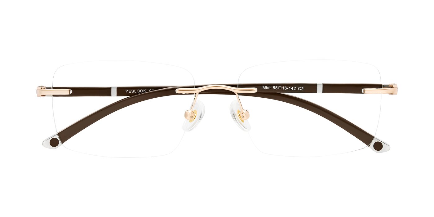 Mist - Rose Gold/Brown Eyeglasses
