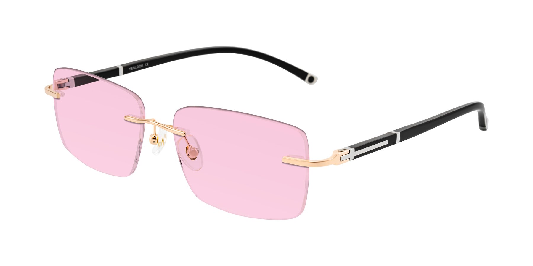 Angle of Mist in Rose Gold/Brown with Light Pink Tinted Lenses
