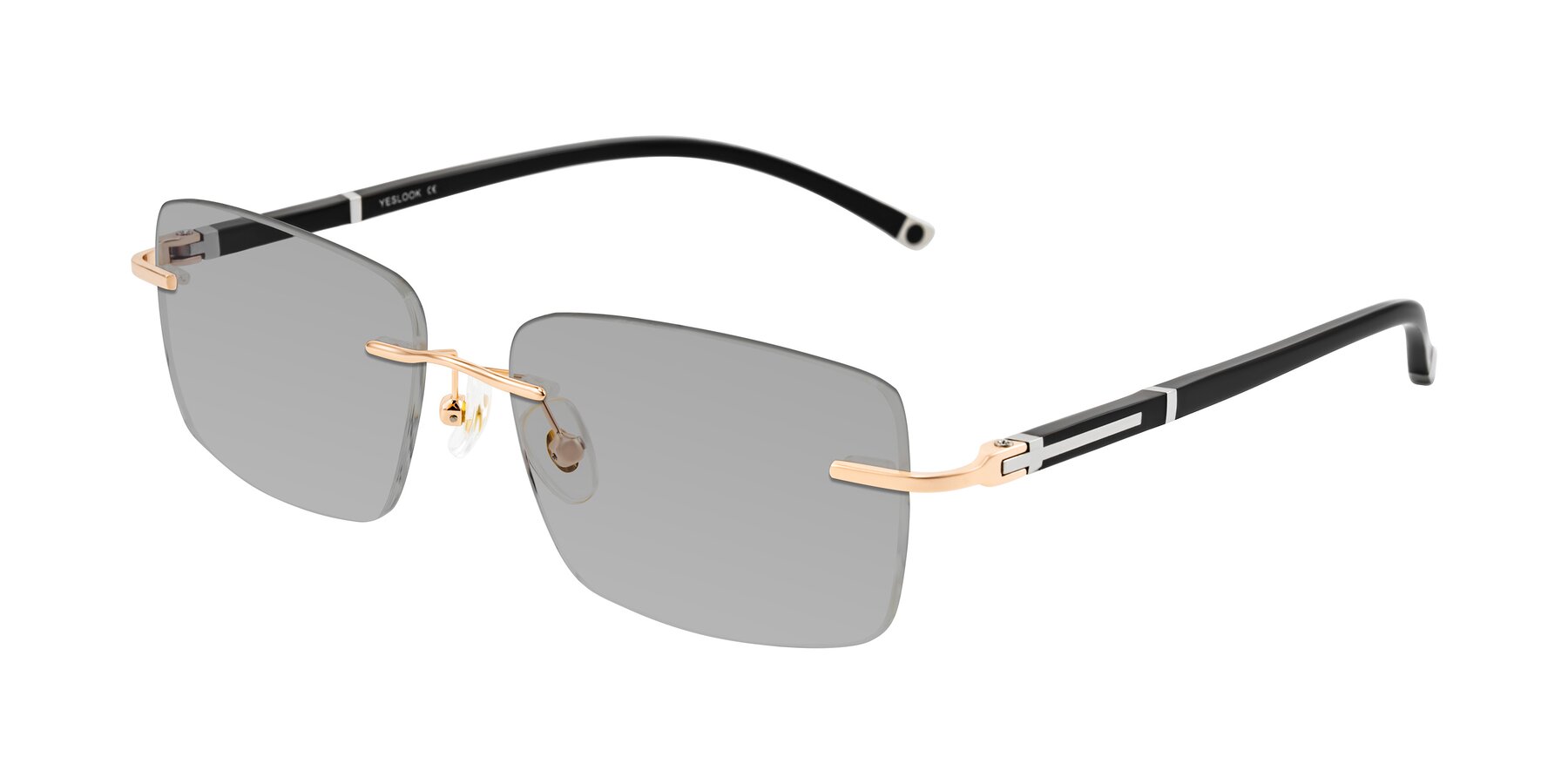 Angle of Mist in Rose Gold/Brown with Light Gray Tinted Lenses